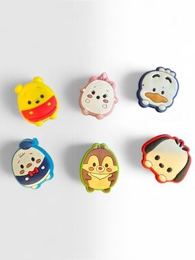 Adorable Disney Character Croc Charms -Set of 6